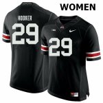 NCAA Ohio State Buckeyes Women's #29 Marcus Hooker Black Nike Football College Jersey GOE0545LW